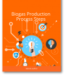 Image shows the Biogas Production Process Steps eBook cover image.