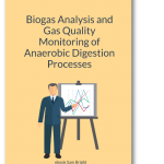 Image is a book cover for the biogas analyzers book cover.