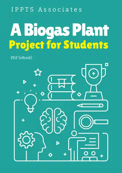 Cover image for the pdf "Biogas plant project for students".