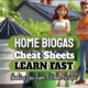 Home Biogas Plant Cheat Sheets thumbnail featured image with text.