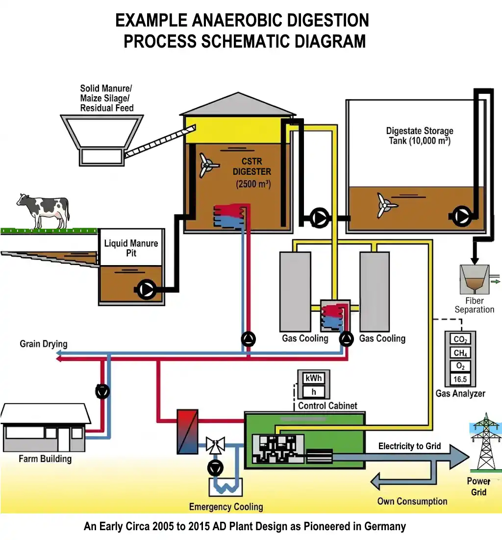 Example Design Anerobic Digestion Schematic Process Flow Diagram.
