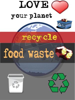 Image says "recycle food waste for digestion" including Anaerobic Digestion of Food Waste.