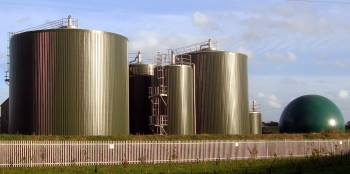 Typical anaerobic digestion plant