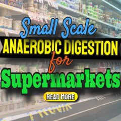 Image text: "Small Scale Anaerobic Digestion for Supermarkets".