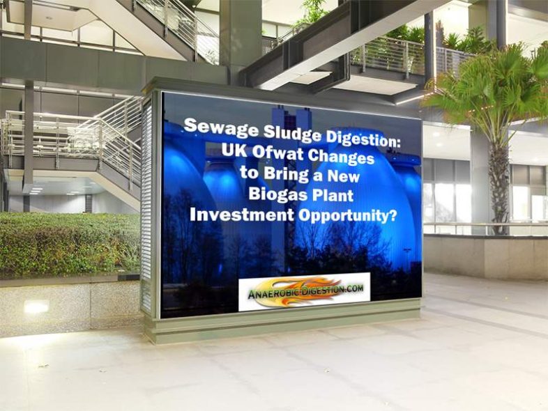 Sewage sludge digestion ofwat investment opportunity
