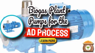 Image with text: "Biogas Plant Pumps for the AD Process".