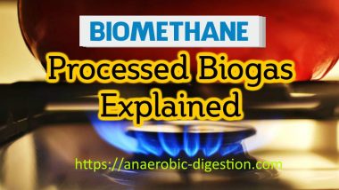Image features the name of the article on Biomethane Production or processed biogas upgraded.