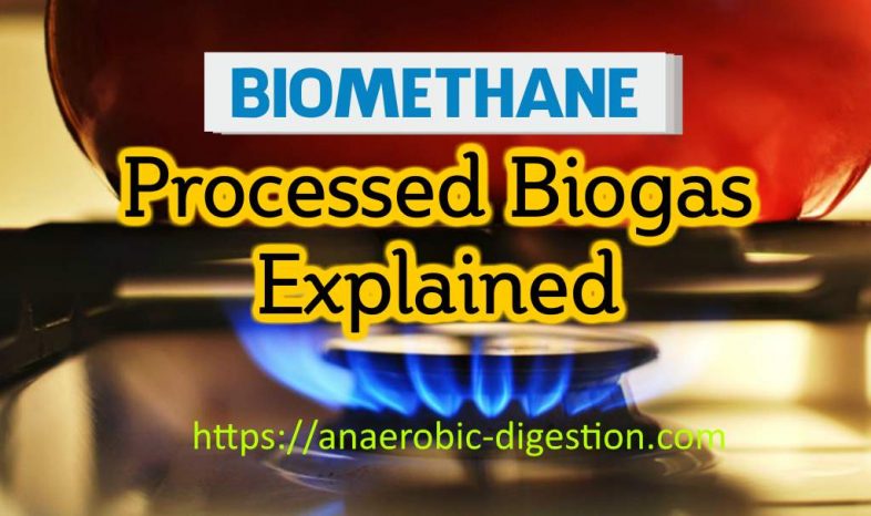 Image features the name of the article on Biomethane Production or processed biogas upgraded.