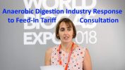 Feed-In Tariff Closing – UK Government Fails to Support Biogas Small-Scale Renewable Energy Image shows ADBA's Charlotte Morton illustrating disappoinment at UK biogas Feed-In Tarrif closure.