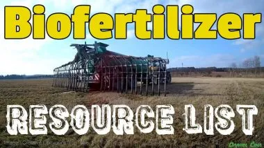 Image shows biofertilizer application using soil injection.