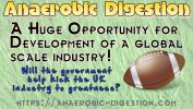 Anaerobic Digestion Plants are a Huge Opportunity Right Now! Featured image shows a rugby ball ready to be kicked, to become the anaerobic digestion plant opportunity for the UK.