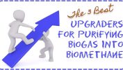 Biogas Upgraders – The Best 3 Biogas to Biomethane Technologies Image is a graphic about selecting a biogas upgrader technology for biomethane upgrading
