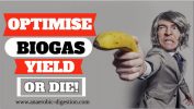 Optimisation of Biogas Production – 8 Tips for the Best Methane Gas Yield Image is a funny meme which says "Optimise Biogas Yield or Die".