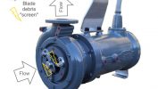 Landia Chopper Pump Chops Knives – Robust Pump Survives Knife Attack! Image of a Landia Chopper Pump showing how knife debris built-up.