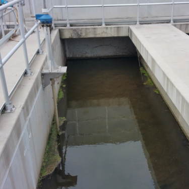 The Wastewater Treatment Sludge tanks which needed to be mixed, before the Landia mixing equipment was installed.