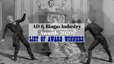 Image with text: "AD and Biogas Industry Award Winners 2020".