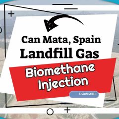 Featuresd image text: " Can Mata Spain, Biomethane injection project