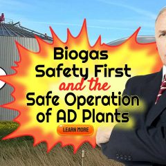 Featured image text: "Biogas Safety First".