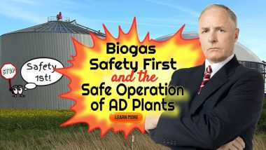 Featured image text: "Biogas Safety First".