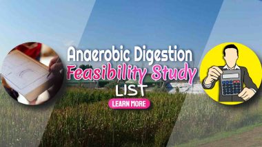 Image text: "Anareobic Digestion Feasibility Study List".