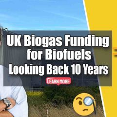 Image text: "UK Biogas Funding for Biofuels".