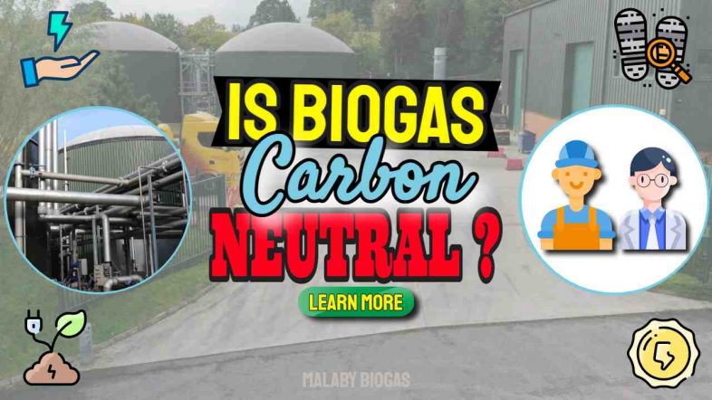 Image text: "Is Biogas Carbon Neutral".
