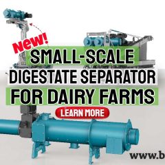 Image text: "Small-scale digestate separator Borger".