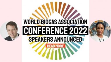 Text: "World Biogas Association Conference 2022 Speakers Announced".