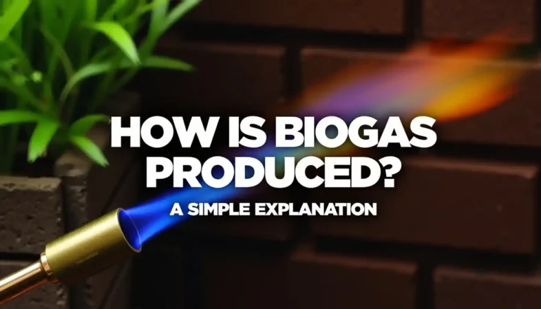 Featured image with the text: How is Biogas Produced - A Simple Explanation.