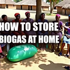 Featured imnage with text - How to Store Biogas at Home