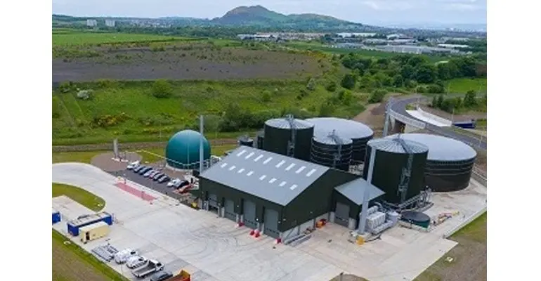 A modern food waste biogas plant: Anaerobic Digestion Plants in Scotland