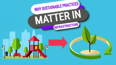 Featured image with the text Why sustainability matter for infrastructure.