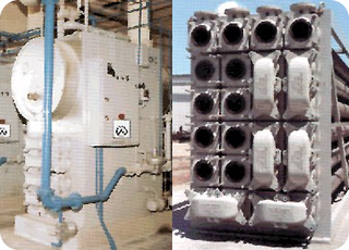 Digester Heating Systems: Two examples of Heat Exchangers that will need maintenance.