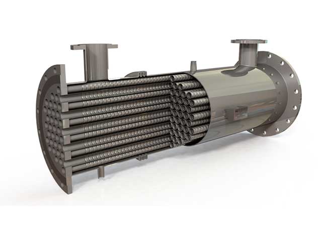 A large heat exchanger used for CHP purposes that will need regular maintenance.