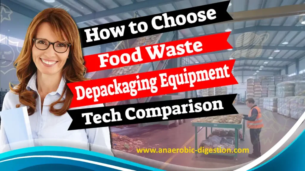 How to Choose Your Depackaging Equipment Comparison guide -poster style image
