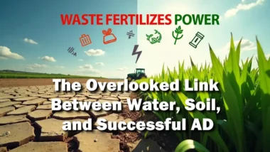 Waste fertilises power - The Importance of Water.