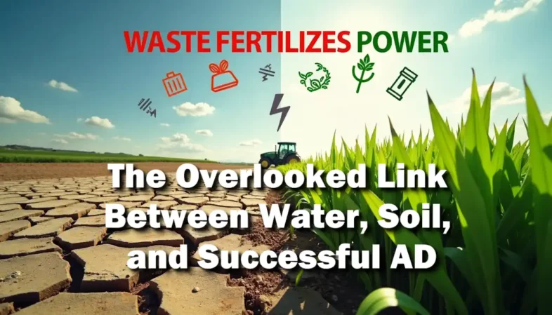 Waste fertilises power - The Importance of Water.