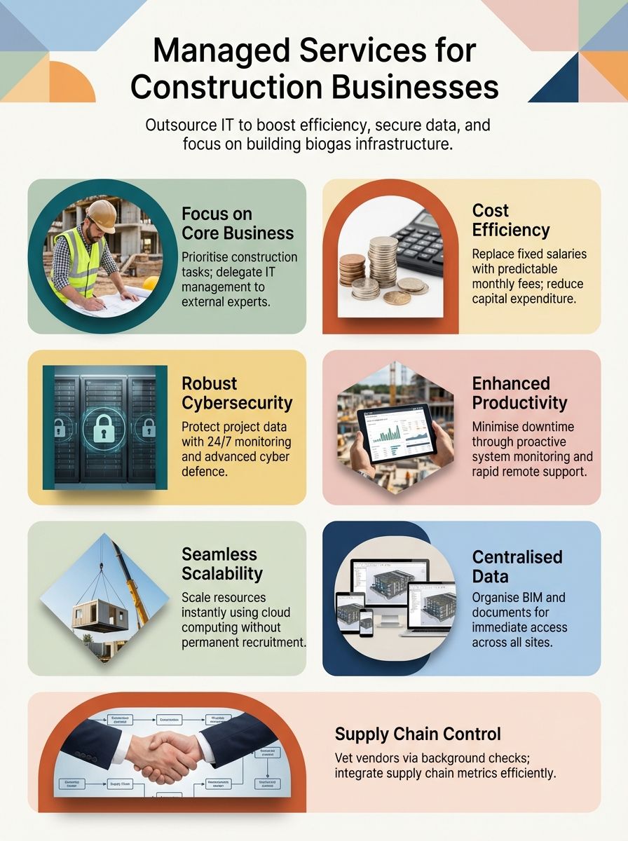 Managed Services For Construction Businesses - Outsourcing IT For Biogas Plant EPCs Managed Services For Construction Businesses - Outsourcing IT For Biogas Plant EPCs