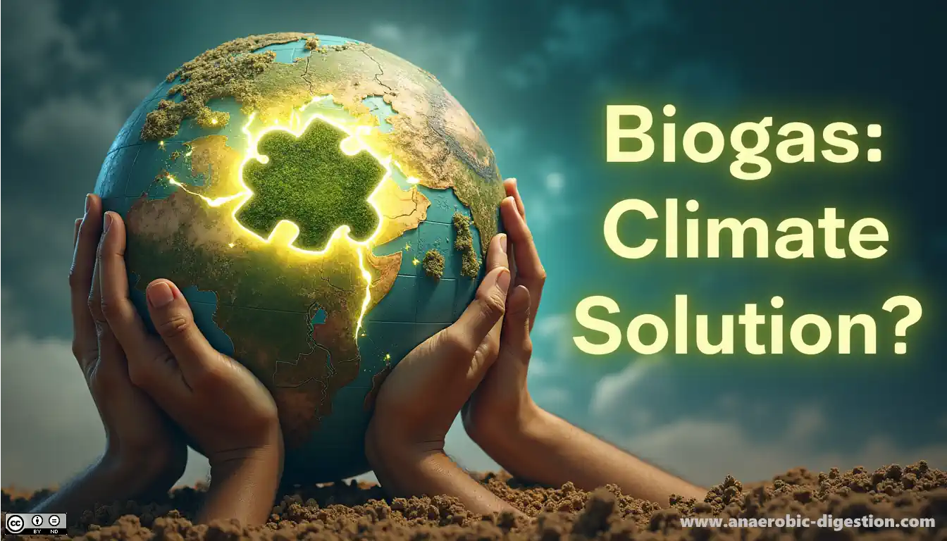 Unsubsidised Biogas as a Climate Solution - Ai graphic.