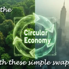 Featured image with text Join the Circular Economy with simple swaps