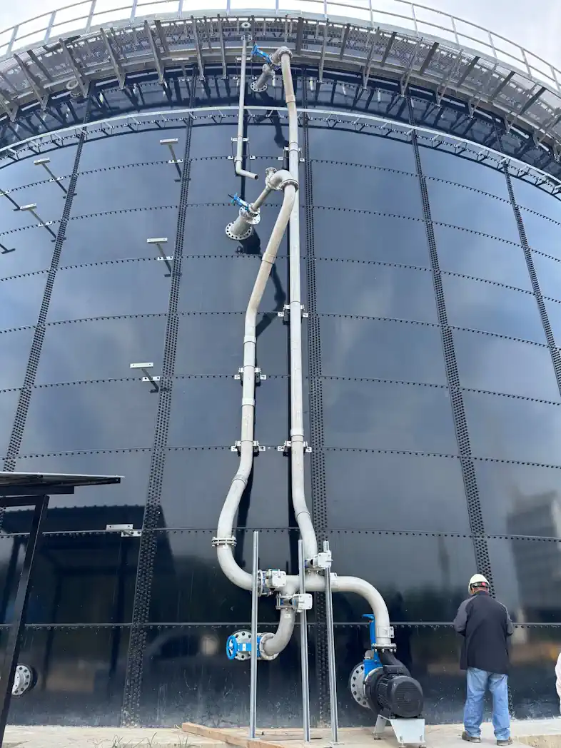 Palm Oil Anaerobic Digestion: New Landia biogas digester mixing systems in Thailand.