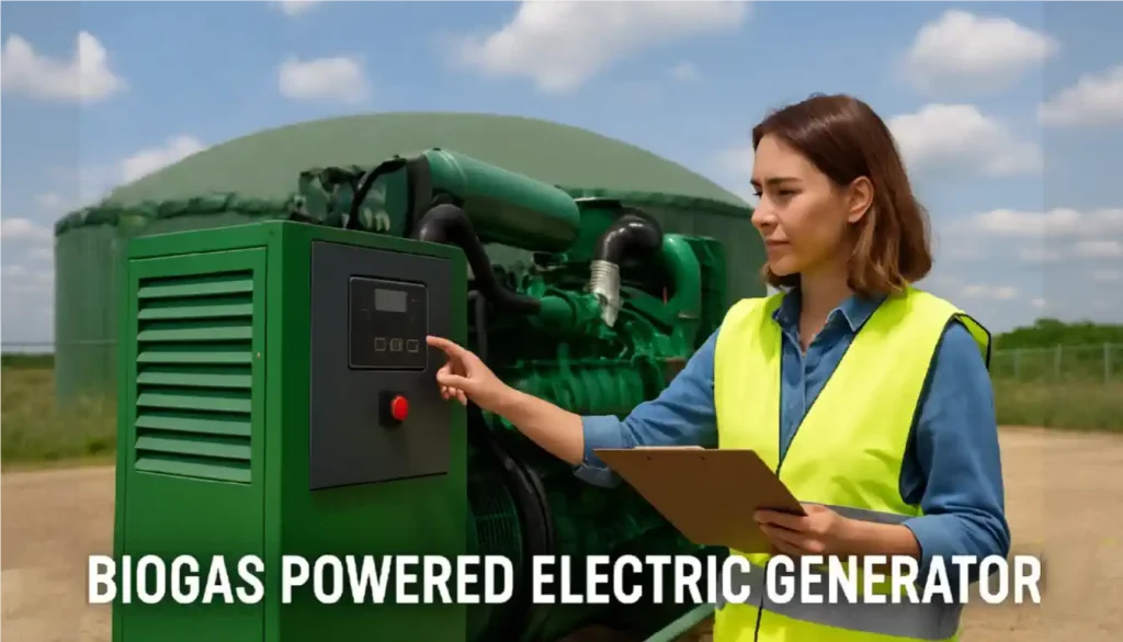 biogas powered electric generator thumbnail