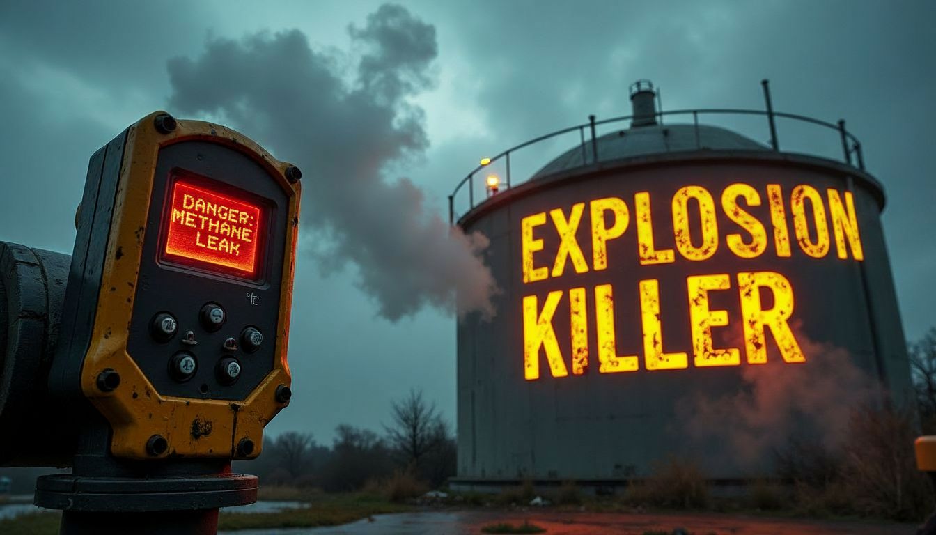 Image shoes Biogas Safety training must always warn of the explosion dangers of methane.