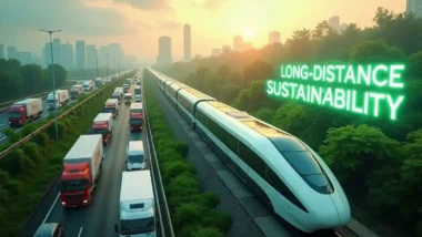 Long-distance transport sustainability debate article featured image.