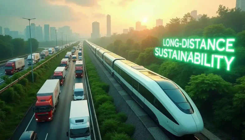 Long-distance transport sustainability debate article featured image.