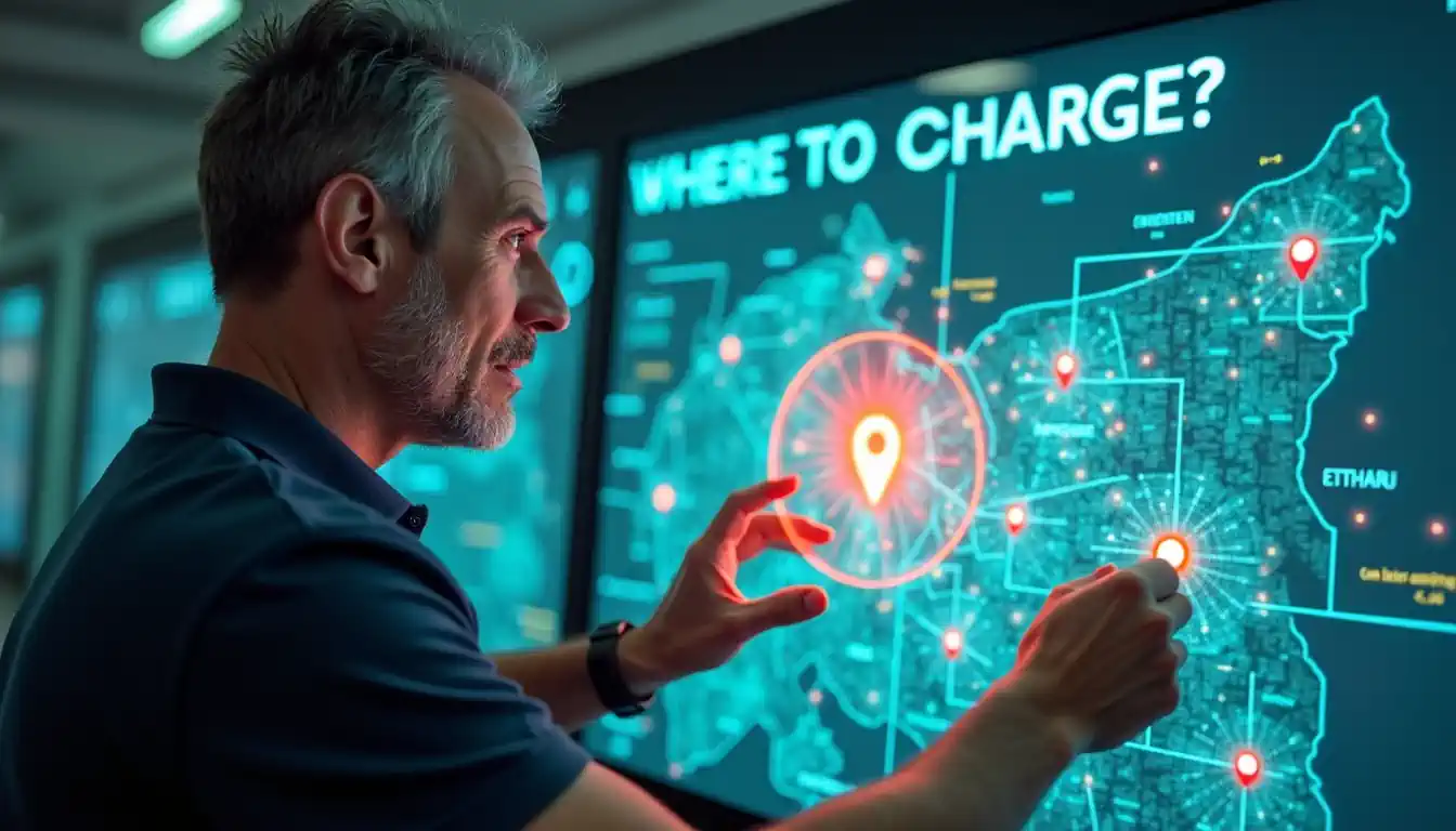 Where to charge sustainable electric transport long distance.