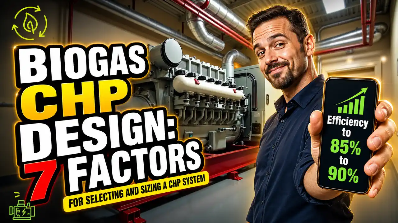 Biogas CHP Design 7 Factors for Selecting and Sizing a CHP System- Text - Featured image.