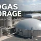 Biogas Storage Article Thumbnail image showing storage over tanks, steel tanks, and balloon style.