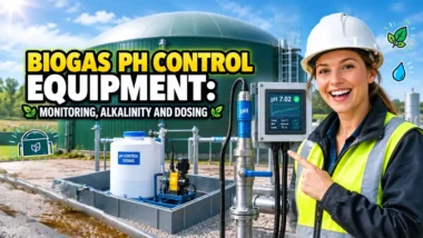 Biogas pH Control Equipment Monitoring Alkalinity and Dosing - Article Featured Image.