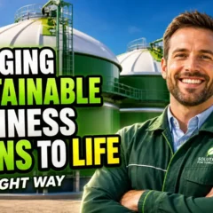 Featured image with the text: Bringing Sustainable Business Plans to Life the Right Way.